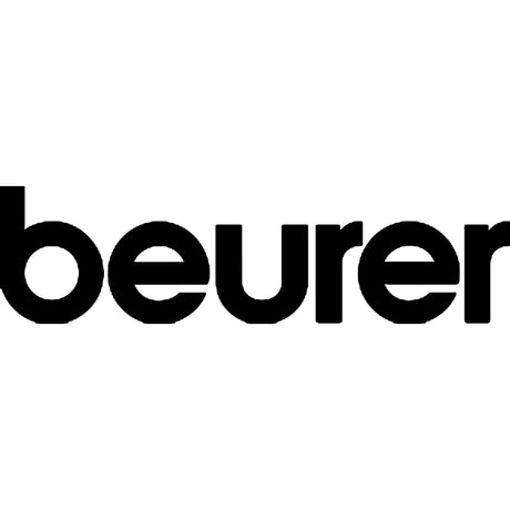 Das Bild zeigt das beurer-Logo in fetten, schwarzen Kleinbuchstaben auf weißem Hintergrund.