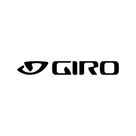 Giro-Logo mit stilisiertem schwarzem Text und einem abstrakten augenförmigen Symbol auf der linken Seite.