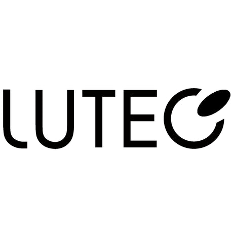 Das Wort LUTEC in fetten schwarzen Buchstaben, mit einem stilisierten C, das einer teilweisen Ellipse ähnelt.