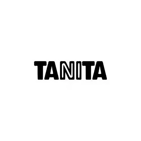 Schwarzes Textlogo mit der Aufschrift TANITA in fetten, großen Buchstaben auf weißem Hintergrund.