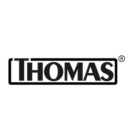 Das Wort THOMAS in fetten, schwarzen Großbuchstaben innerhalb eines rechteckigen Rahmens mit einem eingetragenen Markensymbol.