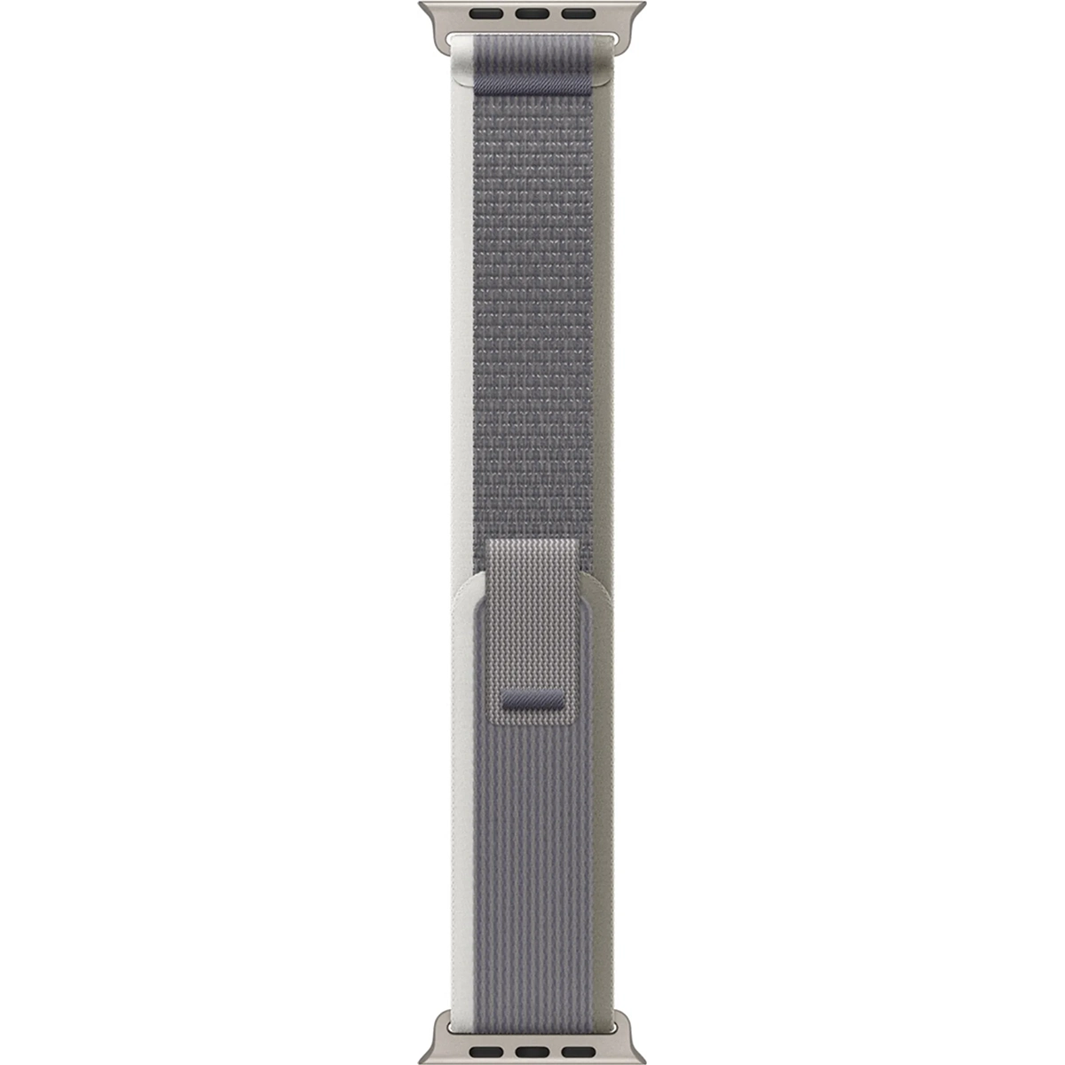 Apple Trail Loop 49 mm Armband in Grün/Grau Größe S/M, leichtes Nylon-Sportband mit Klettverschluss für Apple Watch Ultra